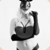 B&W Black Bunny Mask Session ft. Patty Suchy - 30 Images 3